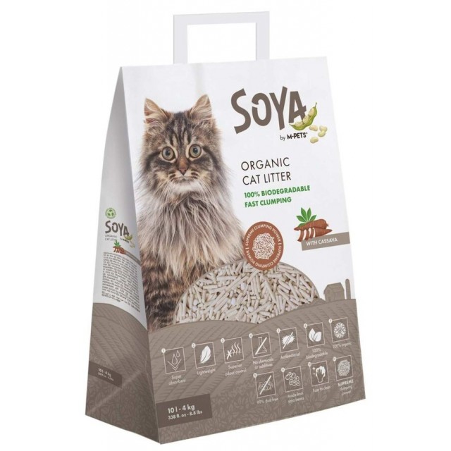 M-Pets Soya Organik Cassava Kedi Kumu 10lt