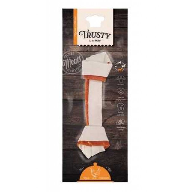 M-Pets Trusty Tavuklu Düğümlü Kemik Köpek Ödülü 20,3cm 85gr