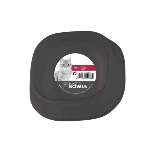 M-Pets Kediler İçin Plastik Mama Kabı 200ml