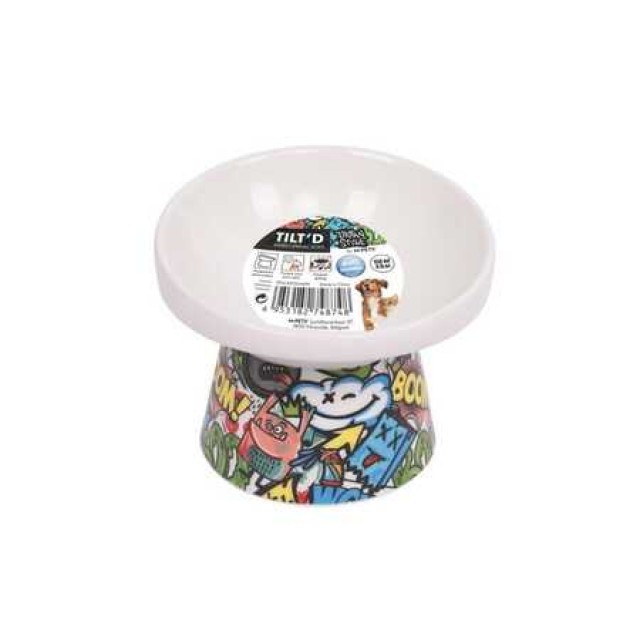 M-Pets Urbanstyle Tiltd Renkli Seramik Mama Kabı 150ml