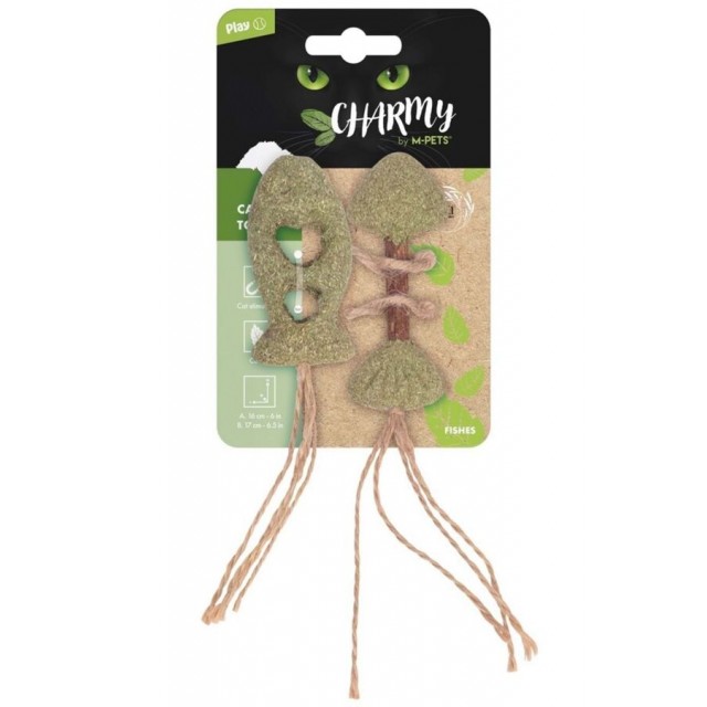 M-Pets Charmy Fishes Kedi Otlu Kedi Oyuncağı