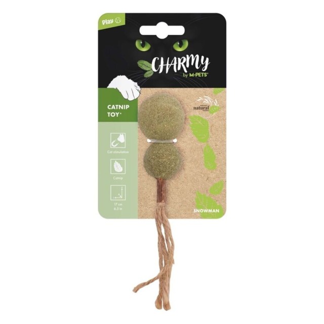 M-Pets Charmy Snowman Kedi Otlu Kedi Oyuncağı