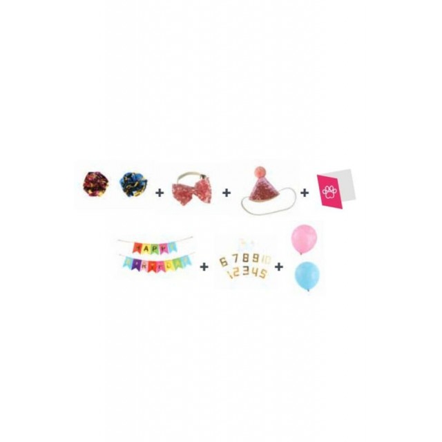 M-Pets Party Time Dişi Kediler İçin Doğum Günü Seti