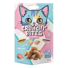 M-Pets Crunchy Bites Somonlu Kedi Ödülü 60gr