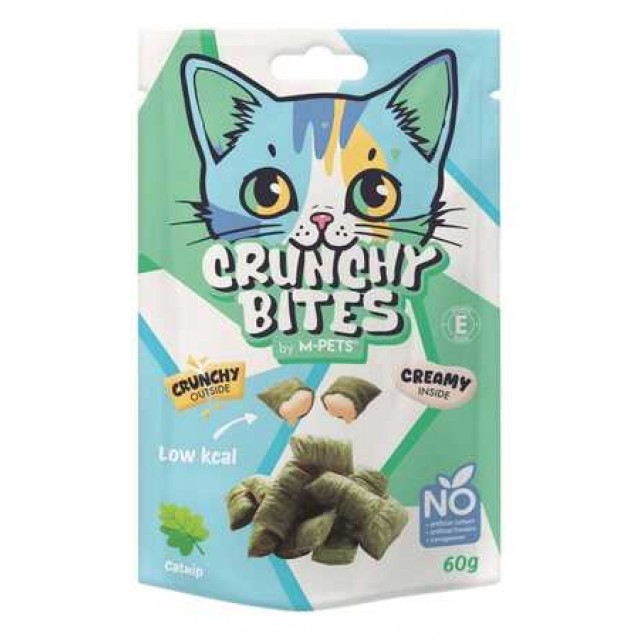 M-Pets Crunchy Bites Kedi Otlu Kedi Ödülü 60gr