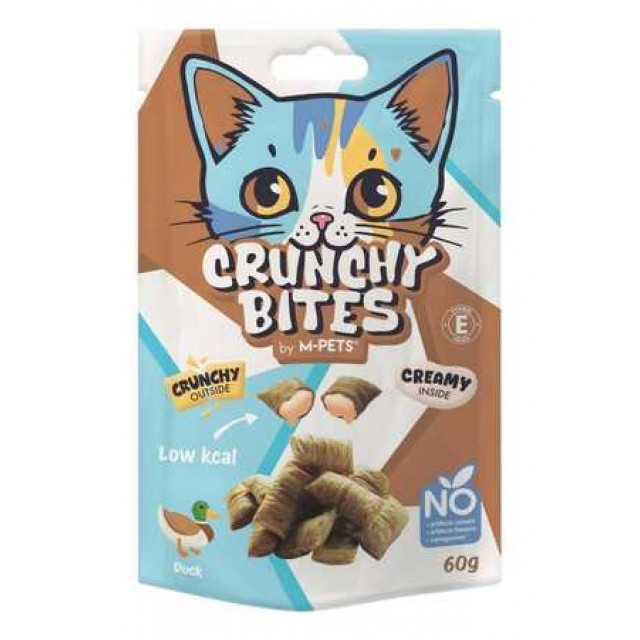M-Pets Crunchy Bites Ördekli Kedi Ödülü 60gr