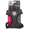 M-Pets Lets Go Kedi Göğüs Tasması+Gezdirme Kayışı Siyah/Beyaz