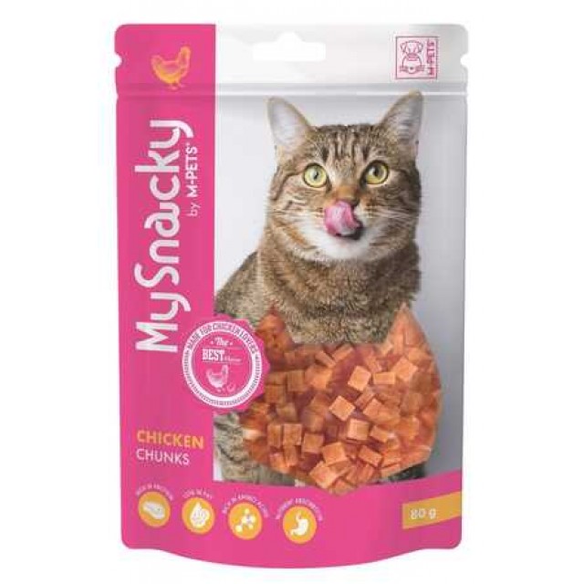 M-Pets Tavuk Kırıntılı Kedi Ödül Maması 80gr