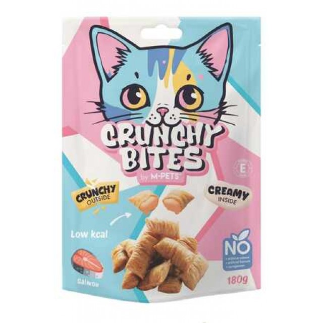 M-Pets Crunchy Bites Somonlu Kedi Ödülü 180gr