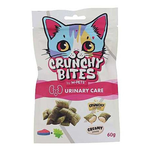 M-Pets Crunchy Bites Üriner Sistem Destekleyici Ton Balıklı ve Kedi Otlu Kedi Ödülü 60gr