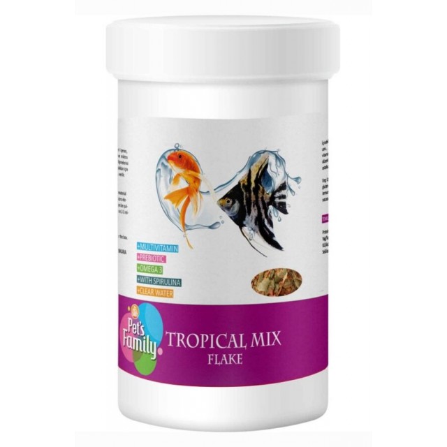 Pets Family Tropical Mix Flake 250ml/30g