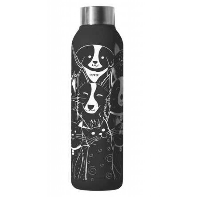 M-Pets Petjoy Purrfect Pet Family Termos Siyah Beyaz 500ml