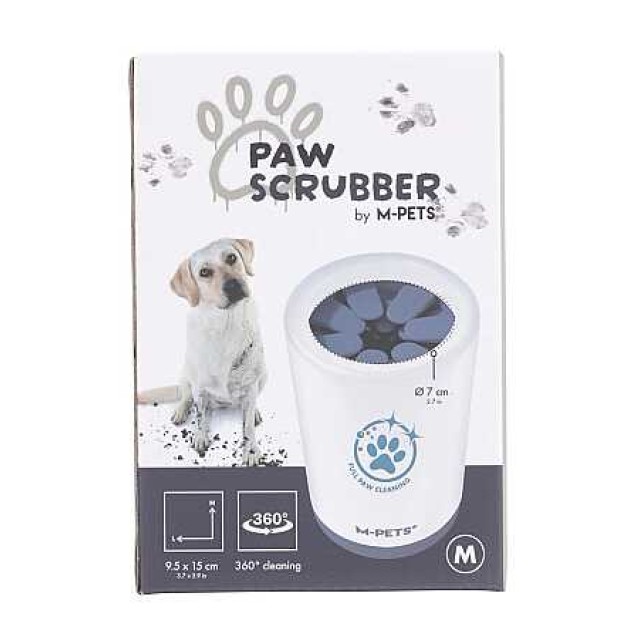 M-Pets Paw Scrubber Pati Temizleme Aparatı (M) Beyaz