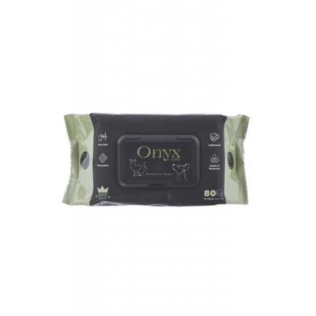 M-Pets Onyx Papatya Kokulu Kedi ve Köpekler İçin Temizleme Mendili 80li