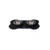 M-Pets Düet Silicone Mat Mama Kabı Black 2x200ml