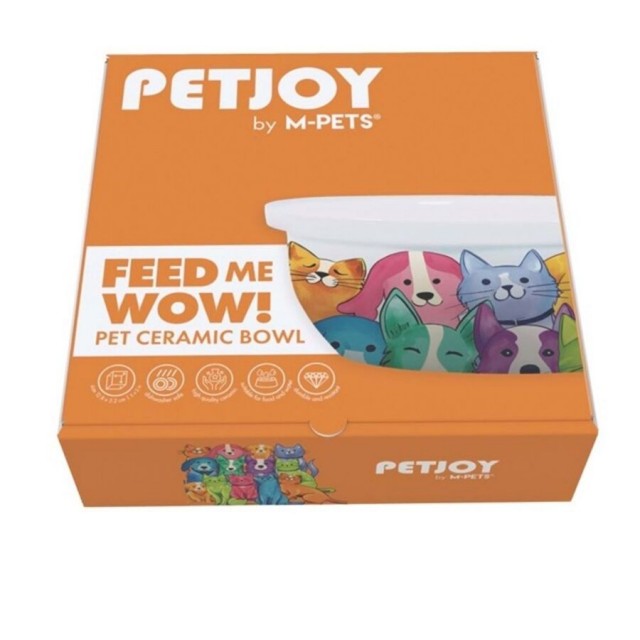 M-Pets Petjoy Feed Me Bowl Seramik Mama Kabı 300ml