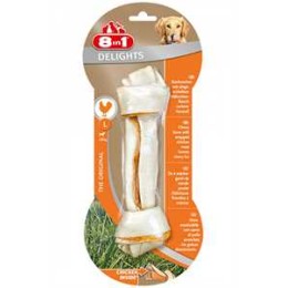 8in1 Delights Bones Köpekler için Tavuklu Köpek Ödül Kemiği (L) 85gr