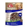 8in1 Delights Beef Spirals Biftekli Burgu Köpek Ödülü 6lı
