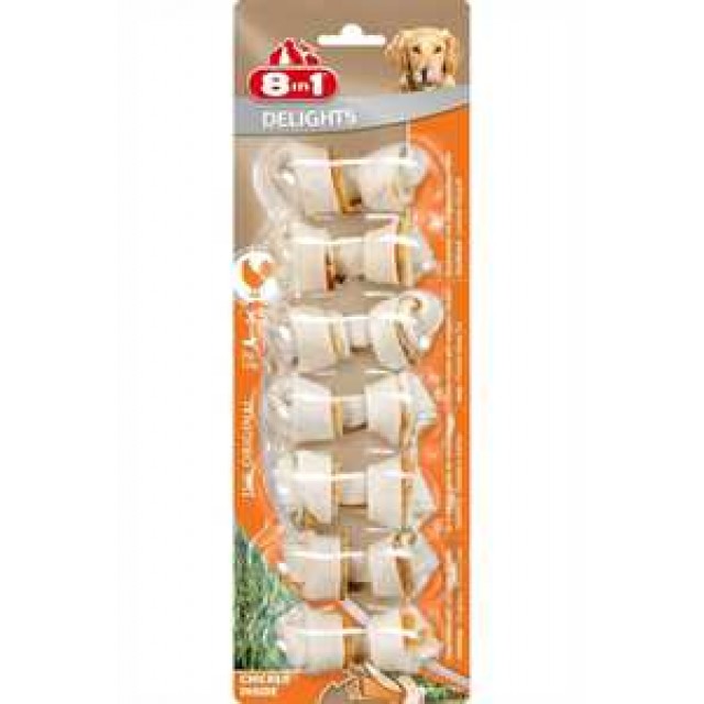 8in1 Delights Köpekler için Tavuklu Ödül Kemiği (XS) 7 Adet