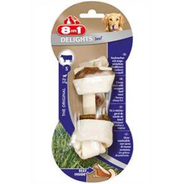 8in1 Delights Bones Düğümlü Biftekli S Köpek Ağız Bakım Kemiği