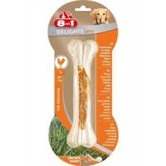8in1 Delights Köpekler için Tavuklu Ağız Bakım Kemiği (L) 130gr
