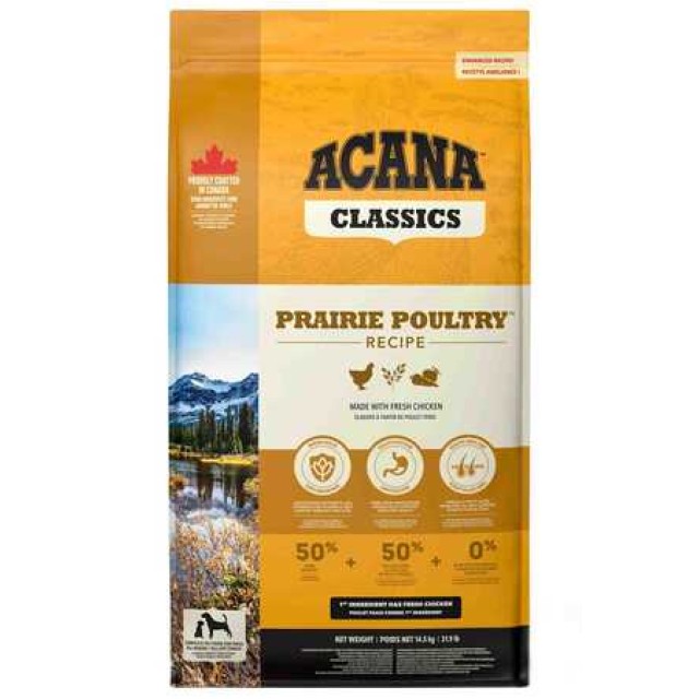 Acana Prairie Poultry Tavuk ve Hindi Etli Köpek Maması 14,5kg