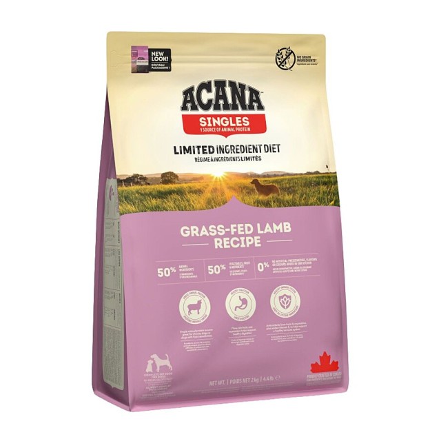 Acana Grass Fed Lamb Tahılsız Kuzu Etli ve Elmalı Yetişkin Köpek Maması 2kg