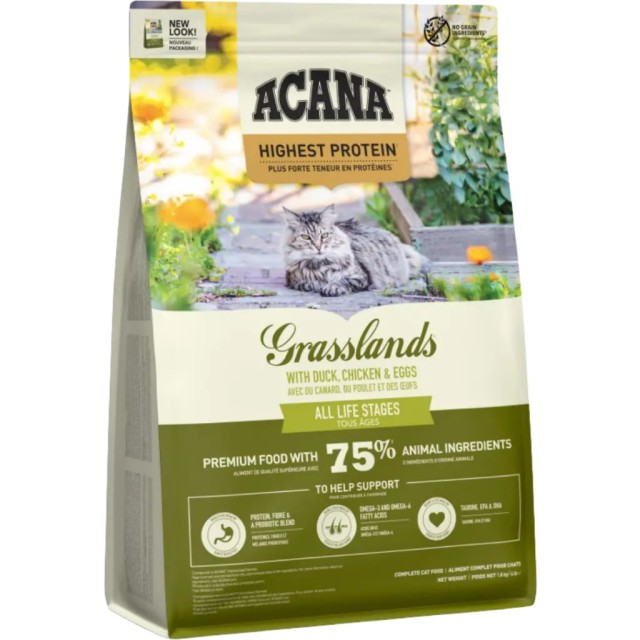 Acana Grassland Tüm Irk ve Yaşam Evreleri İçin Kedi Maması 1.8 Kg