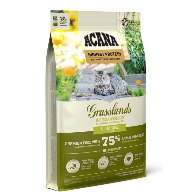 Acana Grasslands Kümes Hayvanlı Tüm Irk ve Yaşam Evreleri için Kedi Maması 4,5kg