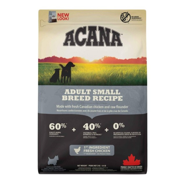 Acana Adult Small Breed Tahılsız Tavuk ve Balıklı Küçük Irk Yetişkin Köpek Maması 2kg