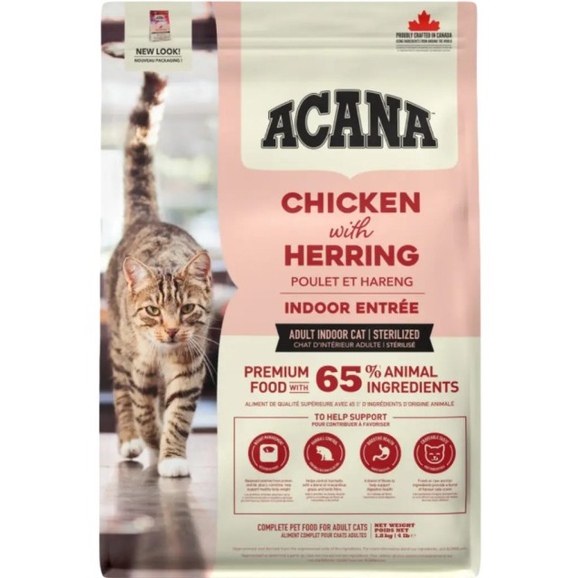 Acana İndoor Entree Sterilised Tavuk ve Ringa Balıklı Kısırlaştırılmış Kedi Maması 1.8 Kg