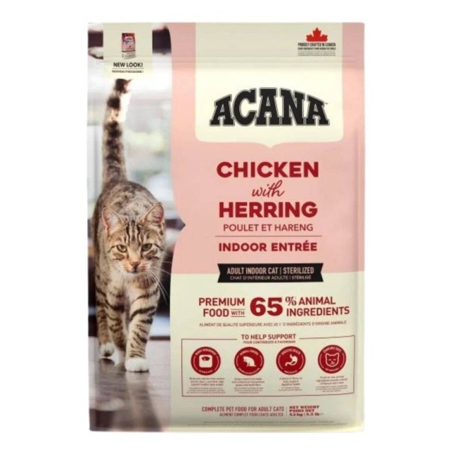 Acana Indoor Entree Tavuk ve Hindi Etli Kısırlaştırılmış Kedi Maması 4,5kg