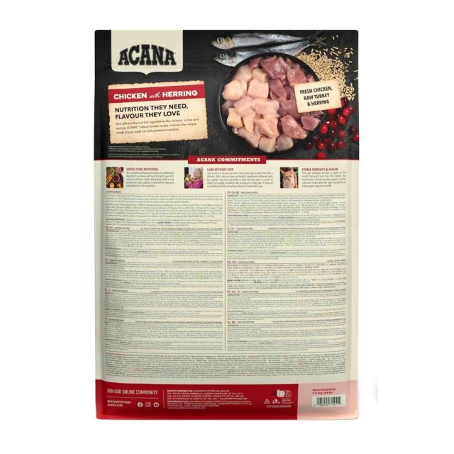 Acana Indoor Entree Tavuk ve Hindi Etli Kısırlaştırılmış Kedi Maması 4,5kg