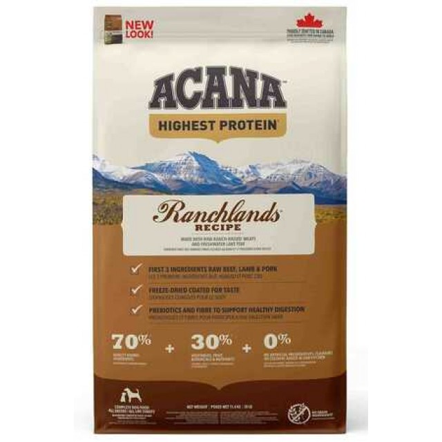 Acana Ranchlands Tahılsız Sığır Etli Köpek Maması 11,4kg