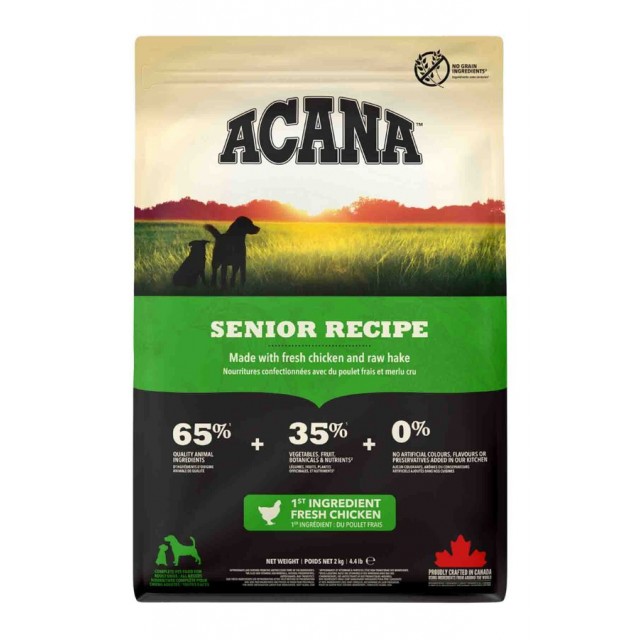 Acana Senior Tahılsız Tavuk ve Balıklı Yaşlı Köpek Maması 2kg