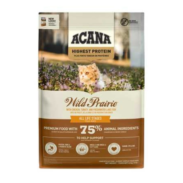 Acana Wild Prairie Tahılsız Tavuklu ve Balıklı Kedi Maması 4,5kg