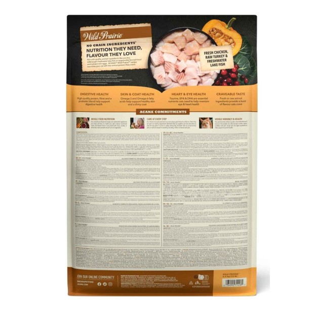 Acana Wild Prairie Tahılsız Tavuklu ve Balıklı Kedi Maması 4,5kg