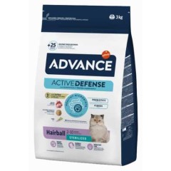 Advance Hairball Hindili Kısırlaştırılmış Kedi Maması 3kg