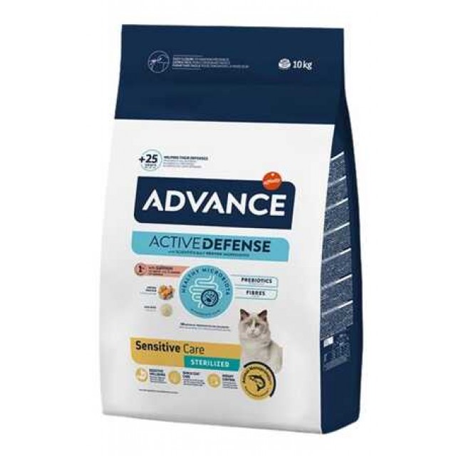 Advance Sensitive Care Somonlu Kısırlaştırılmış Kedi Maması 10kg