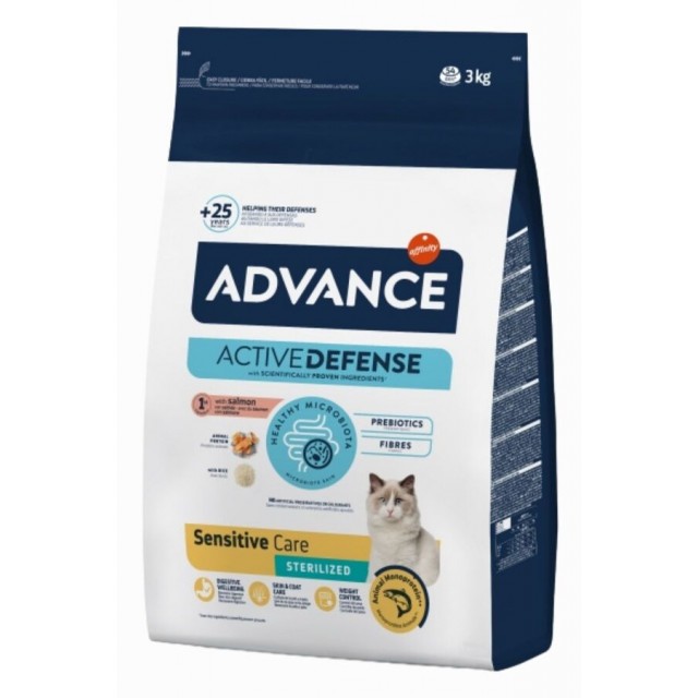 Advance Sensitive Somonlu Kısırlaştırılmış Kedi Maması 3kg