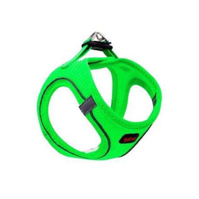 Tailpetz Air Mesh Harness Neon Yeşil Köpek Göğüs Tasması 3XS
