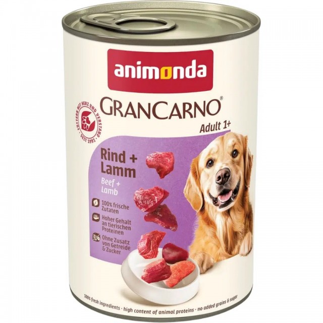 Animonda Gran Carno Sığır ve Kuzu Etli Köpek Konservesi 400 Gr
