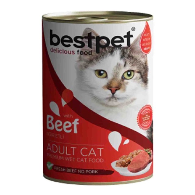 Bestpet Sığır Etli Yetişkin Kedi Konservesi 400gr