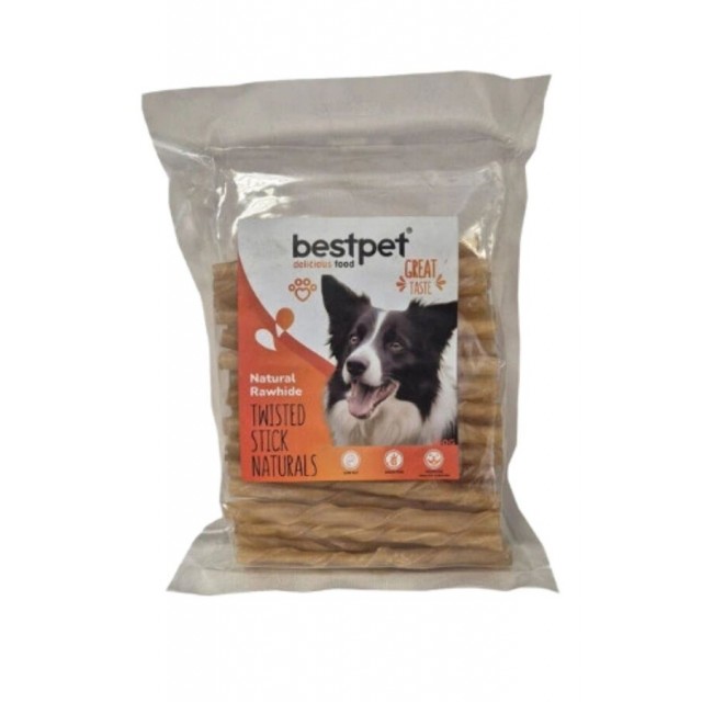BestPet Burgu Doğal Kemik Çubuk Köpek Ödülü 350gr