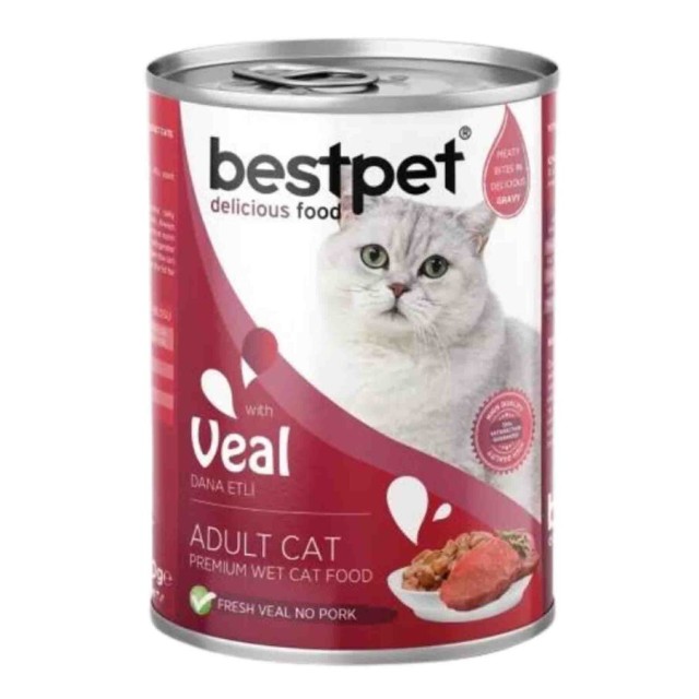 BestPet Dana Etli Yetişkin Kedi Konservesi 400gr