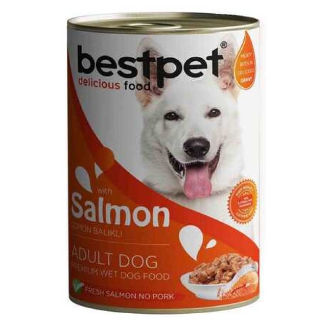 Bestpet Somonlu Yetişkin Köpek Konservesi 400gr