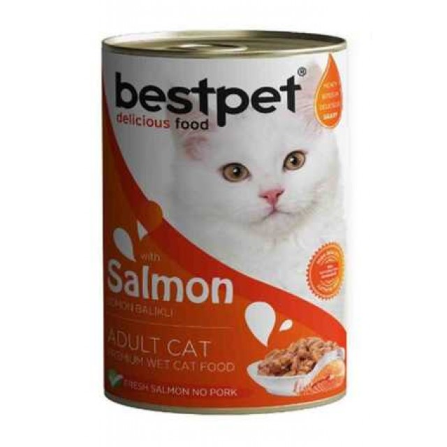 Bestpet Somon Balıklı Yetişkin Kedi Konservesi 400gr