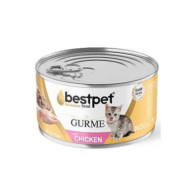 Bestpet Jöle İçerisinde Tavuklu Yavru Kedi Konservesi 85gr