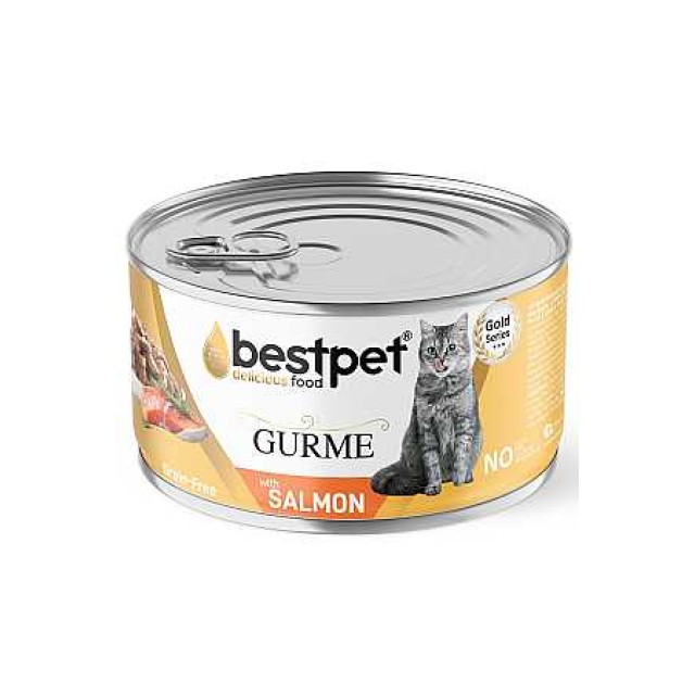 Bestpet Jöle İçerisinde Somonlu Yetişkin Kedi Konservesi 85gr
