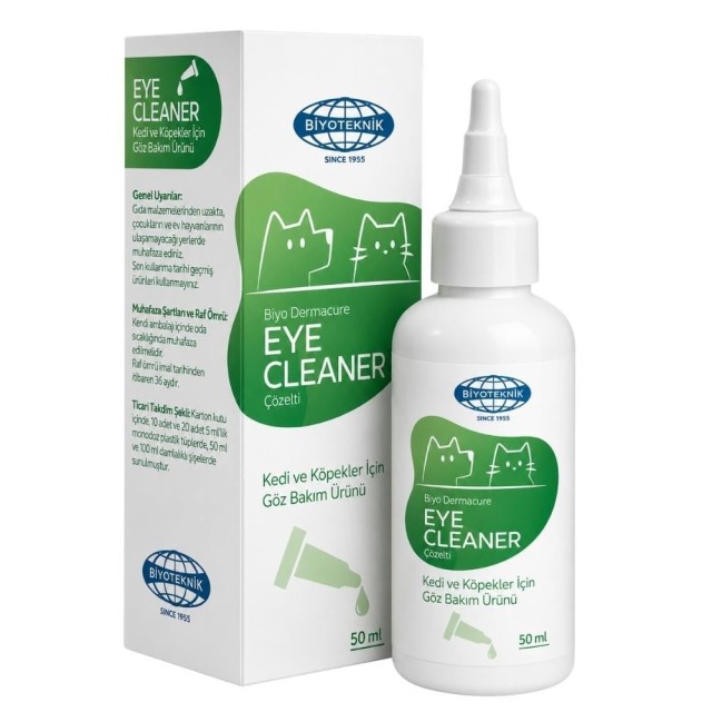 Biyoteknik Kedi ve Köpek Göz Çevresi Temizleme Solüsyonu 50 ml